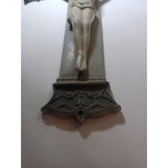 Vintage INRI Wall Cross Jesus Christianity Faith Spirituality Metalware Ornate - Picture 5 of 11